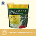 Fob shantou reclosable plastic standing up pouch with zipper for plant food packaging